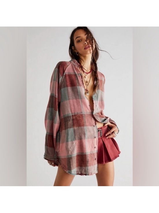 We The Free Tops - We The Free, Summer Daydream Plaid Button-Up Top